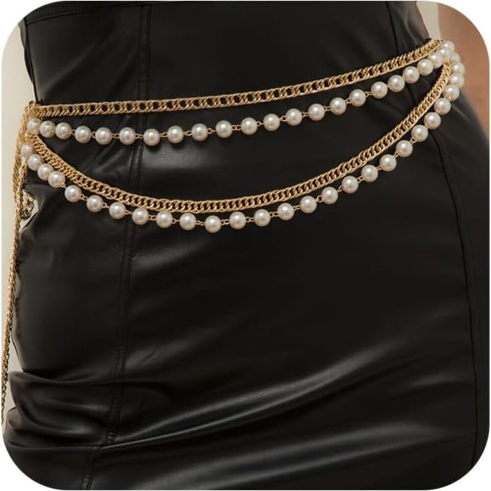 Chain Belt Chain Silver Chain Belt Gold Chain Belt with Chain Sunflower Butterfl